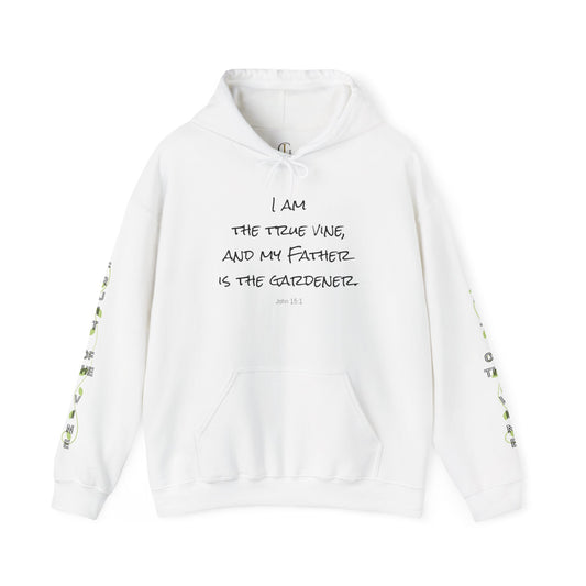 I AM the true vine -- Cozy Unisex Heavy Blend™ Hooded Sweatshirt - Perfect for All Occasions