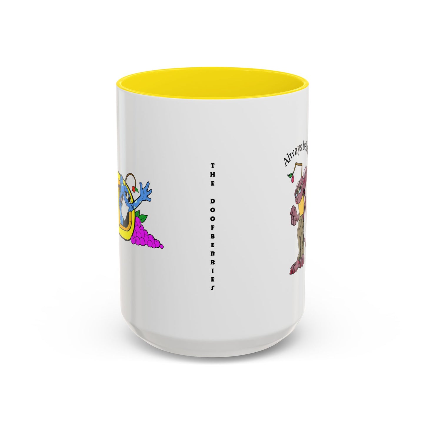 DOOFBERRIES -- Always Believe in Yourself, Unique Gift for Coffee Lovers, Inspirational Drinkware, Cute Character Mug