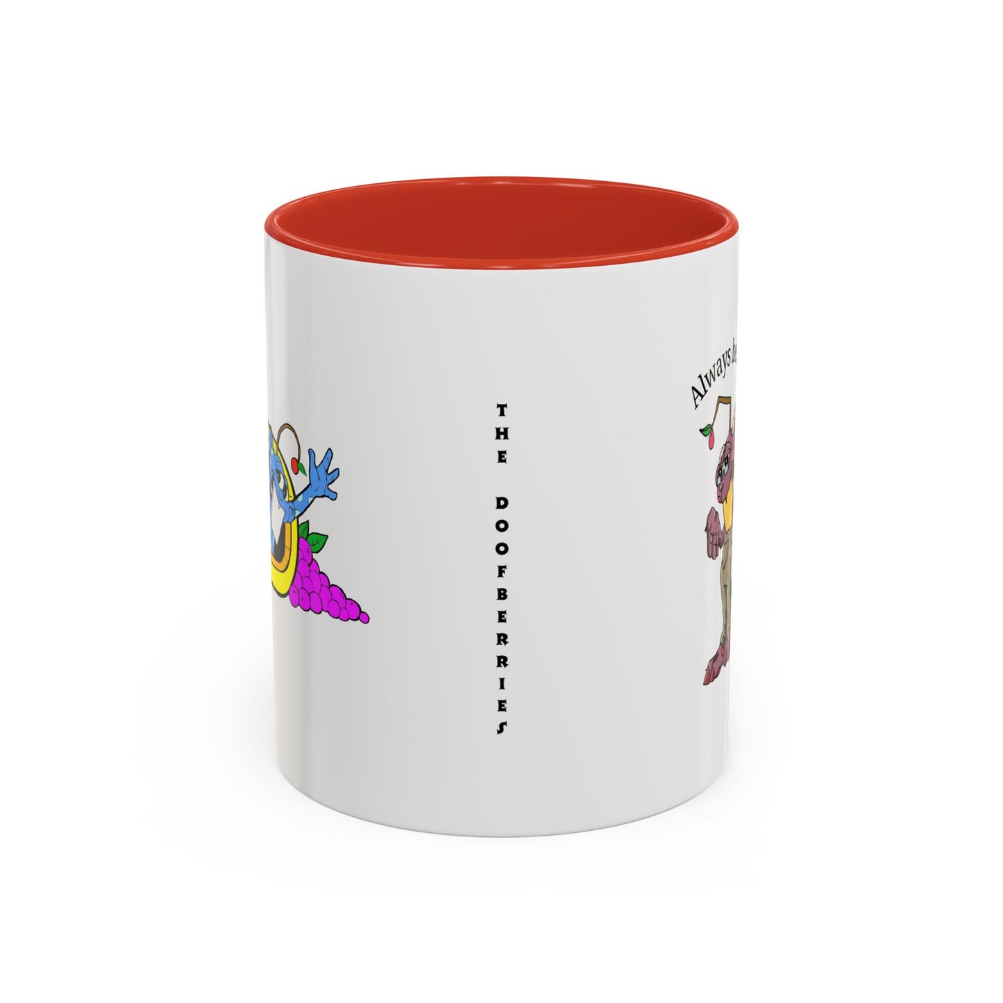 DOOFBERRIES -- Always Believe in Yourself, Unique Gift for Coffee Lovers, Inspirational Drinkware, Cute Character Mug