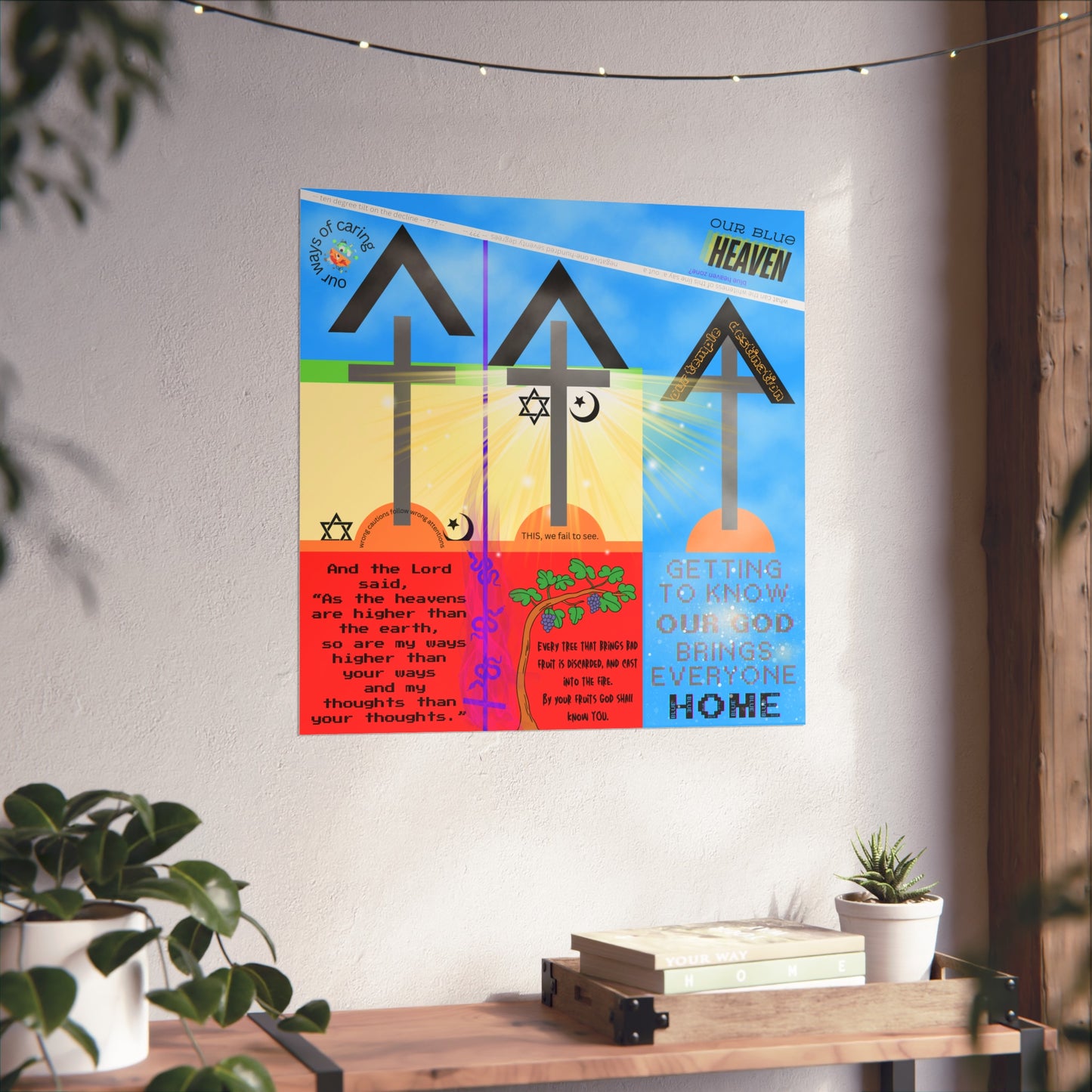 Fine Art Poster -- BRING EVERYONE HOME -- Isaiah 55:9