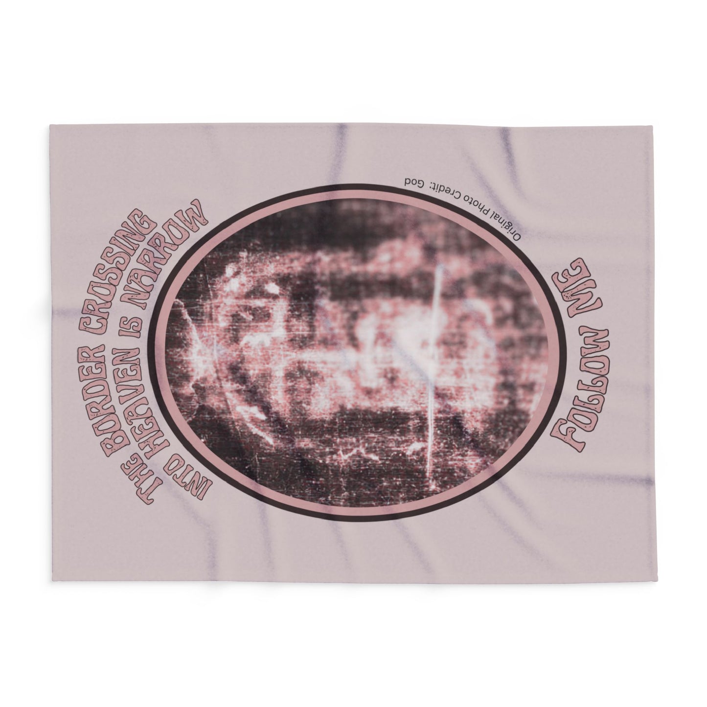 Shroud of Turin -- Arctic Fleece Blanket -- Jesus -- Narrow Gate