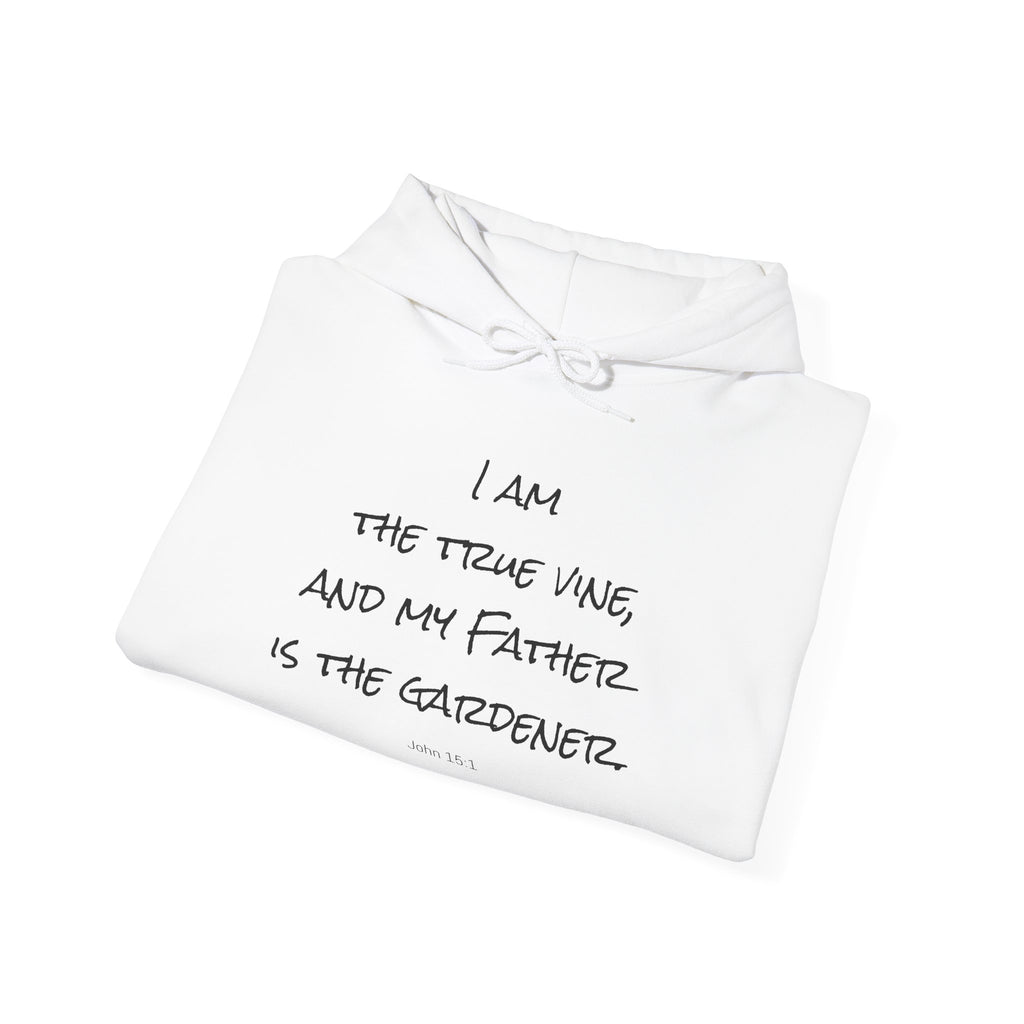 I AM the true vine -- Cozy Unisex Heavy Blend™ Hooded Sweatshirt - Perfect for All Occasions