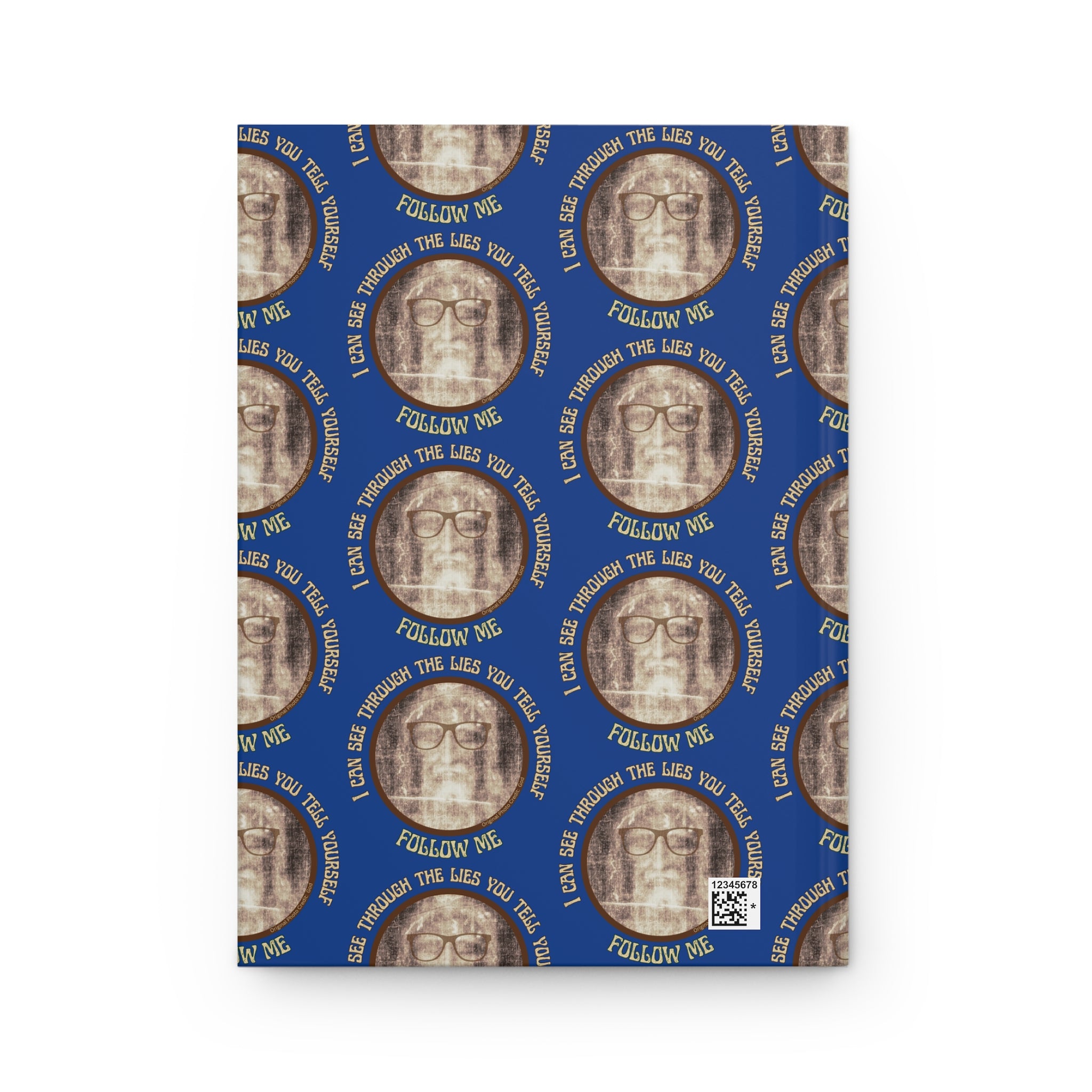 Inspirational Hardcover Journal - 'Follow Me Through the Lies' Design