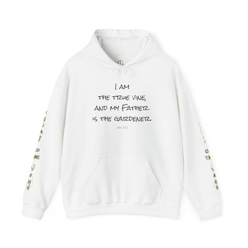 I AM the true vine -- Cozy Unisex Heavy Blend™ Hooded Sweatshirt - Perfect for All Occasions