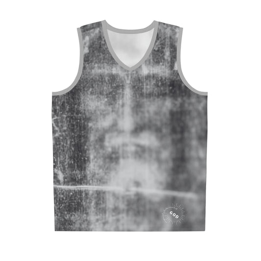 Shroud of Turin GRAY Basketball Jersey (AOP)