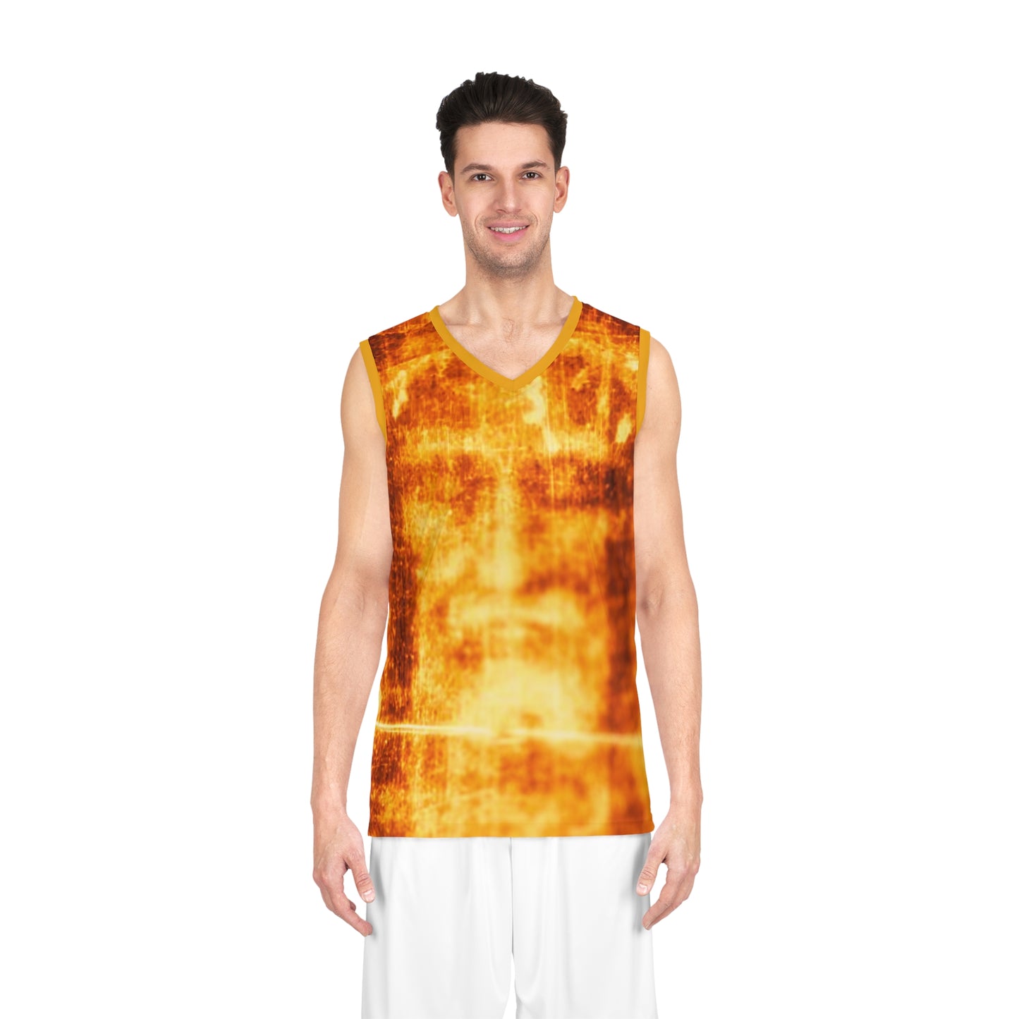 Shroud of Turin Basketball Jersey (AOP)