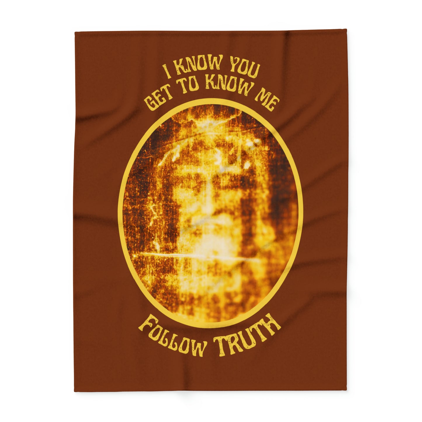 Shroud of Turin -- Arctic Fleece Blanket -- Jesus -- Get to Know Me